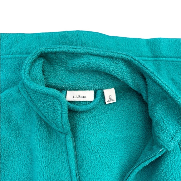L.L.Bean Vintage  Full Zip Turquoise Robe XS - Picture 5 of 5